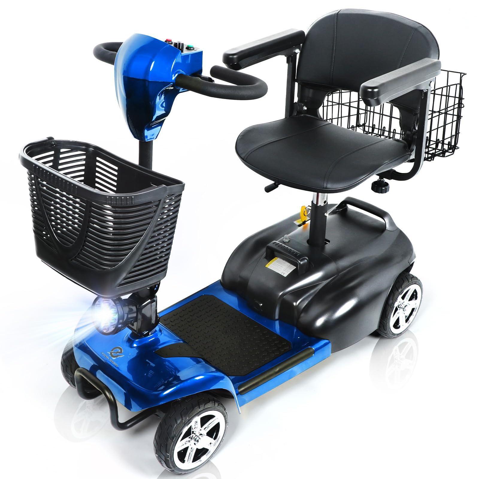 X-02 Blue-Rear Basket 4-WHEEL ELECTRIC SCOOTER – My Store